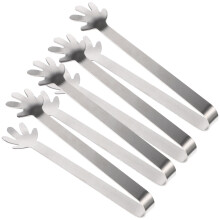 12 Pcs Stainless Steel Small Ice Clips Ice Cube Tongs Cartoon Small