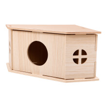 3Pièces En Bois Pour Hamsters Beige Résistantes Douces