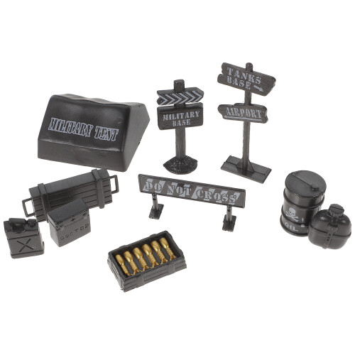 6 Sets Miniature Simulation Military Equipment Models For Children 2