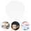 20Pcs Clear Acrylic Round Panel Lightweight Sheet for Home LED DIY Use 10