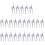 25Pcs White Decorative Dog Tail Hooks Wall Mounted Key Coat Hat Hanger 6