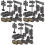 6 Sets Miniature Simulation Military Equipment Models For Children 5