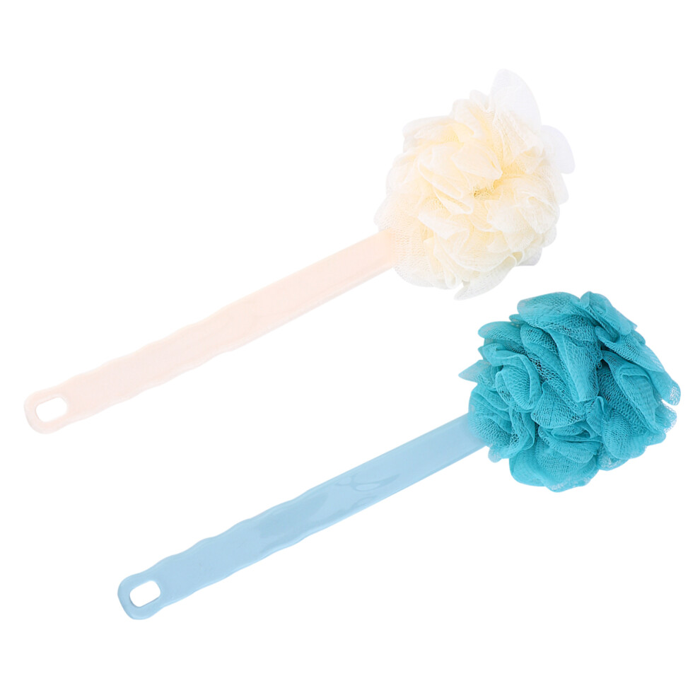 Artibetter Blue/Beige 4Pcs Deep Clean Body Brush Shower Scrub Back Exfoliator Assorted