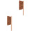 2Pcs Functional Fireplace Brush Cleaning Wood Handle 5
