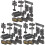 6 Sets Miniature Simulation Military Equipment Models For Children 4