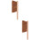 2Pcs Functional Fireplace Brush Cleaning Wood Handle 9
