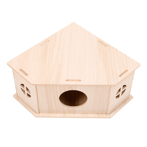 3Pièces En Bois Pour Hamsters Beige Résistantes Douces 2