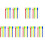 100Pcs Assorted Color Mixing Rods Paint for Art 3
