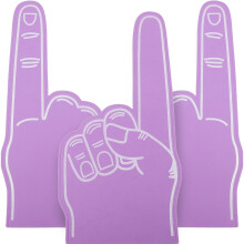 24Pcs Purple Foam Cheer Hands Sports Event Noise Maker Props