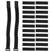 3 Sets Elastic Cord Adjustable Cable Straps Boots With Stickers Knee