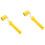 2Pièces Rouleaux De Joints En Caoutchouc Compact Jaune Pour Décor 4