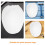 12Pcs Nylon Paint Strainer Bags Fine Mesh Drawstring White for Storage 7