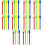 100Pcs Assorted Color Mixing Rods Paint for Art 7