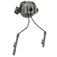 2Pcs Tactical Fast Rail Helmet Rail Green Outdoor Headset Adapter