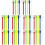 100Pcs Assorted Color Mixing Rods Paint for Art 6