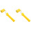 2Pièces Rouleaux De Joints En Caoutchouc Compact Jaune Pour Décor 2