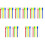 100Pcs Assorted Color Mixing Rods Paint for Art 4