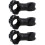 3Pcs High-Strength Aluminum Bar Riser for Bicycle Handlebar Black 8