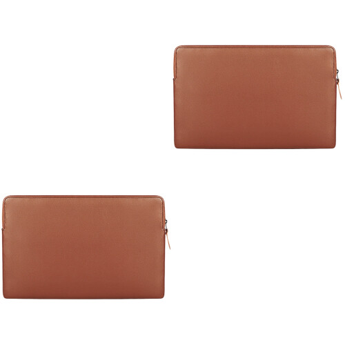 2Pcs Light Brown Waterproof Laptop Bag Durable Tote 2