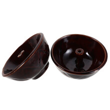 6Pcs Ceramic Oil Lamp Holder Light Brown Vintage Diwali Tealight Stand
