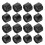 90Pcs Black PP Dispensing Needle Tip Caps Secure Syringe End Caps 1