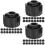 90Pcs Black PP Dispensing Needle Tip Caps Secure Syringe End Caps 8