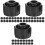 90Pcs Black PP Dispensing Needle Tip Caps Secure Syringe End Caps 5