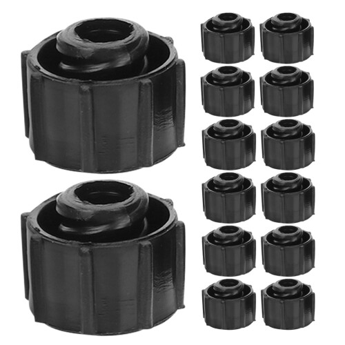 90Pcs Black PP Dispensing Needle Tip Caps Secure Syringe End Caps 2