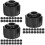 90Pcs Black PP Dispensing Needle Tip Caps Secure Syringe End Caps 9