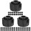 90Pcs Black PP Dispensing Needle Tip Caps Secure Syringe End Caps 4