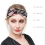 Μοντέρνα αξεσουάρ μαλλιών Boho, στυλ Boho Floral, Vintage ελαστικά τυπωμένα περιτυλίγματα 4