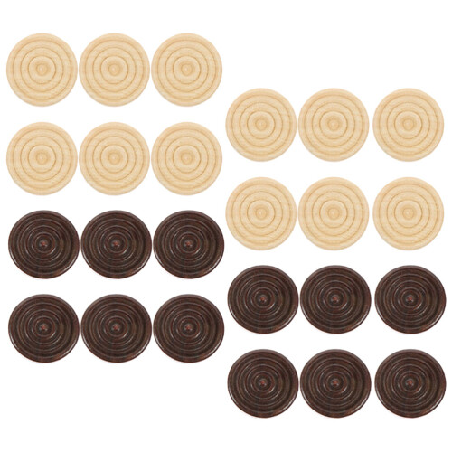 216 Pcs Wooden Backgammon Chess Checkers Game Pieces Board Accessory 2