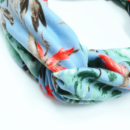 Μοντέρνα αξεσουάρ μαλλιών Boho, στυλ Boho Floral, Vintage ελαστικά τυπωμένα περιτυλίγματα 2