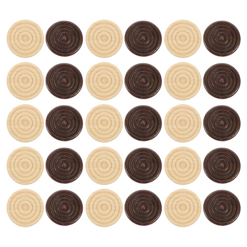 216 Pcs Wooden Backgammon Chess Checkers Game Pieces Board Accessory 1