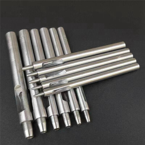 DIY Tool 0.5-5mm Leather Punching and Punching Set Leather Carving Punching Tool 10Pcs Multi-Specification. 2