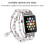 Μοντέρνο ελαστικό βραχιόλι για Apple Watch, με χάντρες και μαγευτικές χάντρες και 5