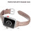 Συμβατό λουράκι Apple Watch, γνήσιο δέρμα, μοντέρνος σχεδιασμός, άνετη εφαρμογή για Apple 3