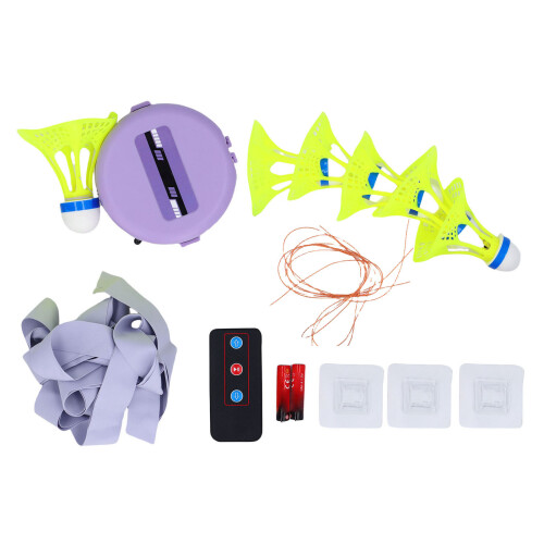 Adjustable Indoor Badminton Trainer with Light, 800mAh Batteries 1