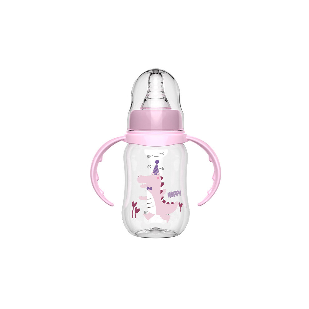 Anti-choking/flatulence/falling pp milk bottle with handle