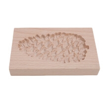 Beech Wood Gingerbread Cookie Mold, 13x8x2cm Multifunctional Biscuit Stamp