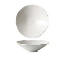 Large Ceramic Serving Bowl with Simple Modern Design for Salad, Fruit, Rice, Soup and Snacks