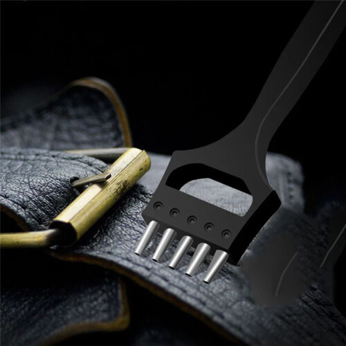 Leather Punch Tool  Strap Oval Hole Punch Stitching Eyelet Removable Chisel 2