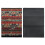 Faltbarer Kartenhalter aus Ethnischem Polyester 25,5x13x10cm 1