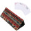 Faltbarer Kartenhalter aus Ethnischem Polyester 25,5x13x10cm 14