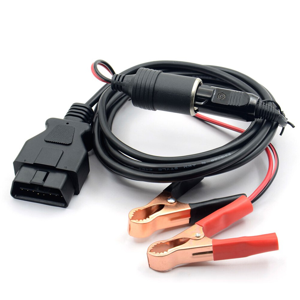 Vstm Obd Ii Vehicle Ecu Emergency Power Cable Memory Protector (3Teter) Crocodile 12V Car Battery Cakir Power Power Power Extension Socket 9199774868839