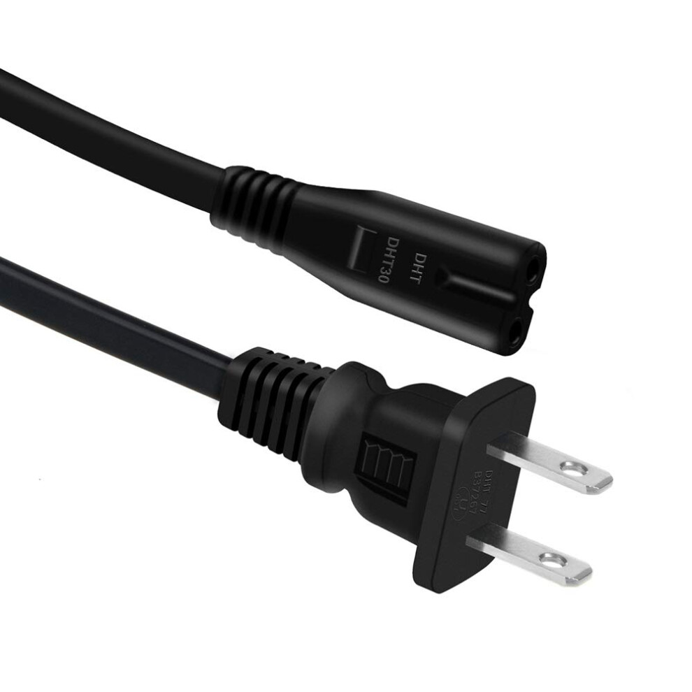 6Ft Ul Certified Power Cable For Xbox One S, Universal Voltage Replacement Cord For Xbox One Go 9094768191767