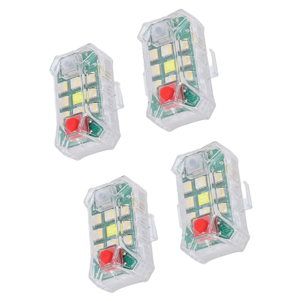 4Pcs Wireless Rgb Led Strobe Lights With Remote Control, Ip65 Waterproof 3741383163728