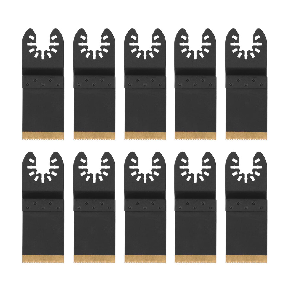 10Pcs Oscillating Tool Blades Carbon Steel Quick Release Multitool Saw Blades Set For Wood And Plastic 9199774869645