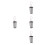 4Pièces Cendrier De Table Métal Argenté Avec Couvercle Portable Mobile 10