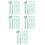 100Pièces Outils Excavation PVC Vert Clair Kit Exploration Enfants 10